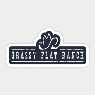 Grassy Flat Ranch Center Hat Logo Sticker